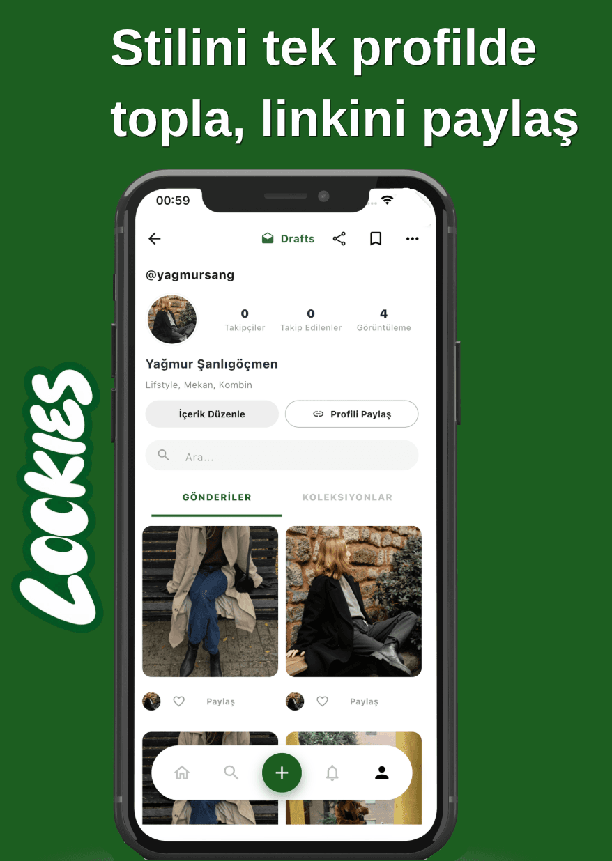 Profil — Tüm stilin tek, paylaşılabilir profilde.
